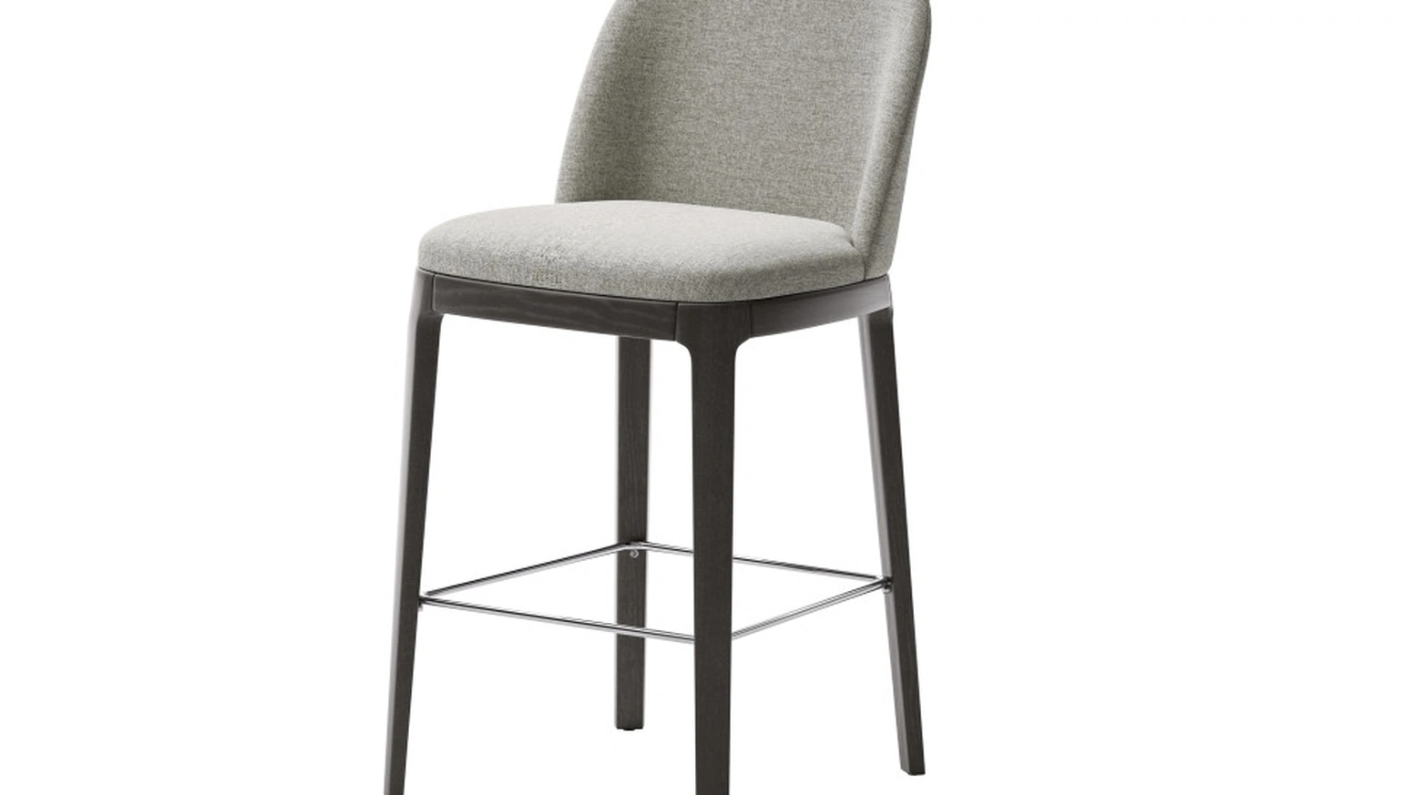 Sgabello Augusta in tessuto con struttura in frassino di Veneta Cucine