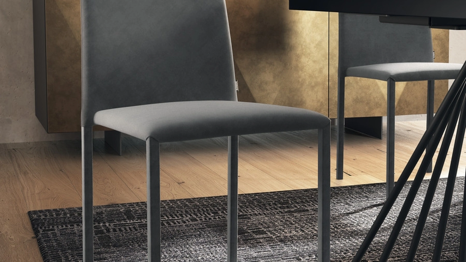 Sedia in tessuto Dama di Scavolini