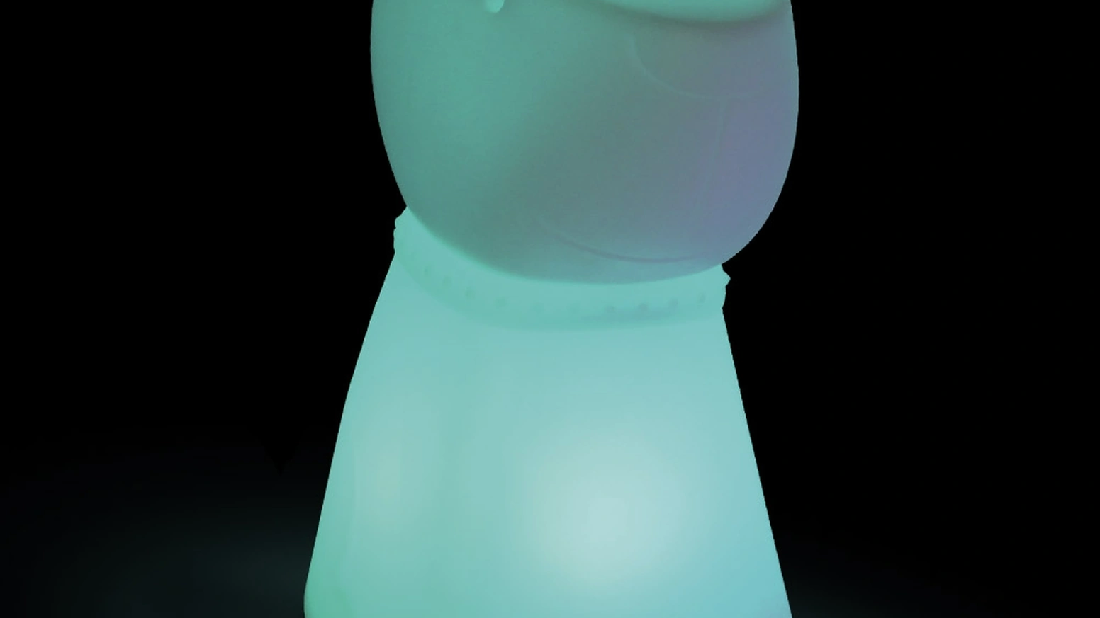 Sgabello Danny the Dog in policarbonato bianco traslucido con led interno di La Seggiola