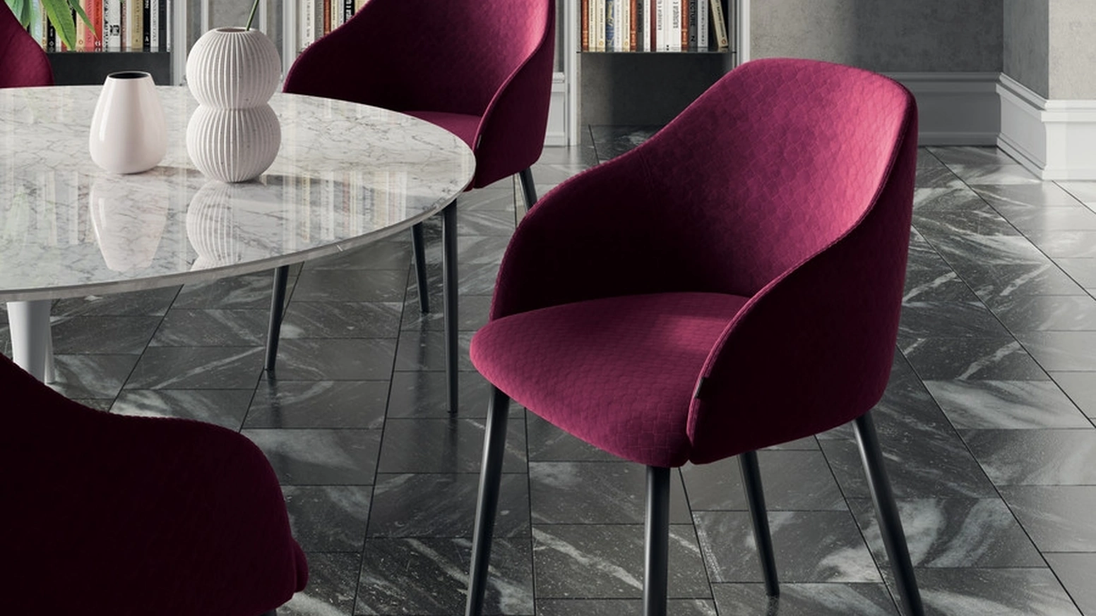 Sedia Era in tessuto di Scavolini