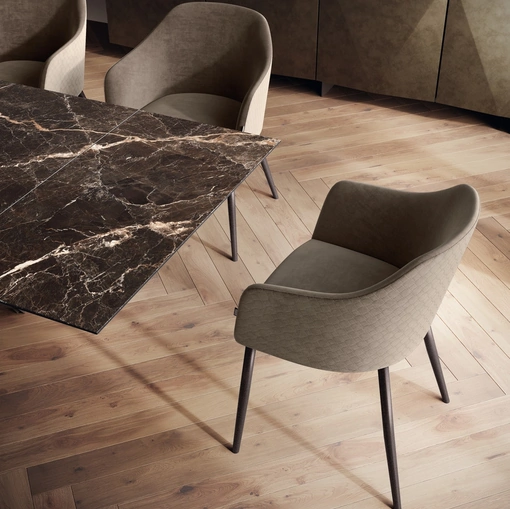 Sedia Fifties in tessuto di Scavolini