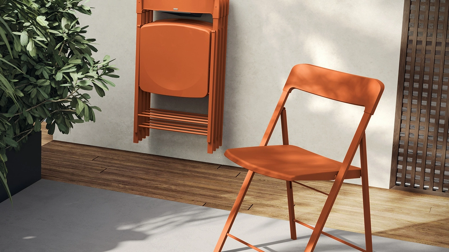 Sedia pieghevole Klesia in polipropilene di Scavolini