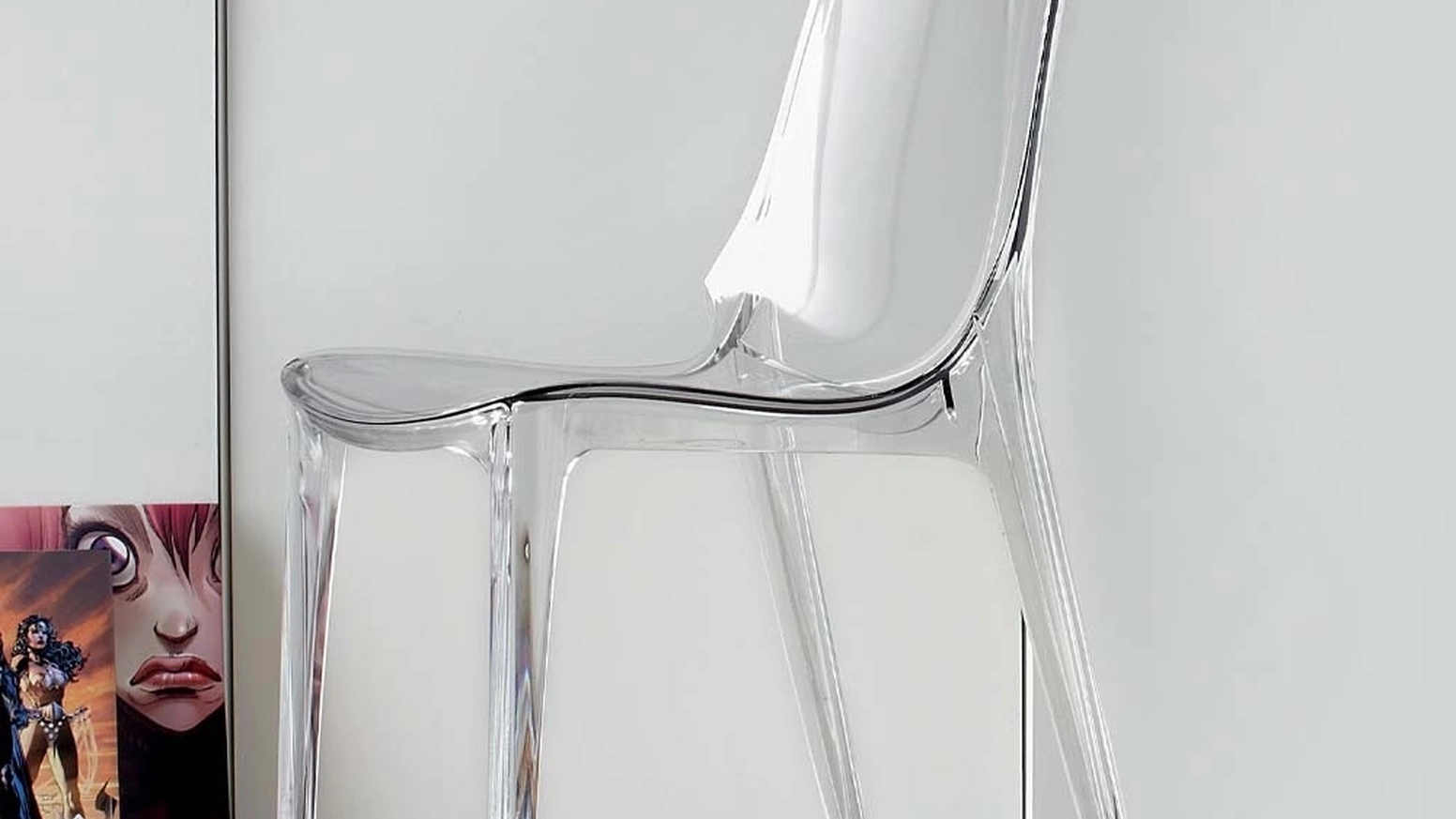 Sedia Valery-S in policarbonato trasparente di La Seggiola