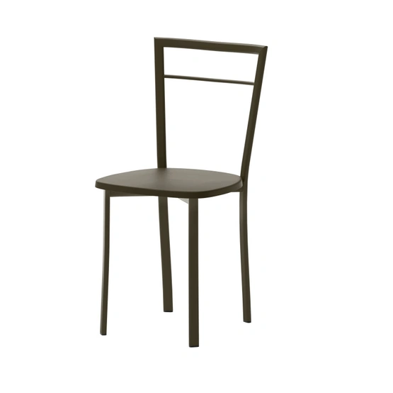 Sedia Olivia in metallo con seduta in legno di Veneta Cucine