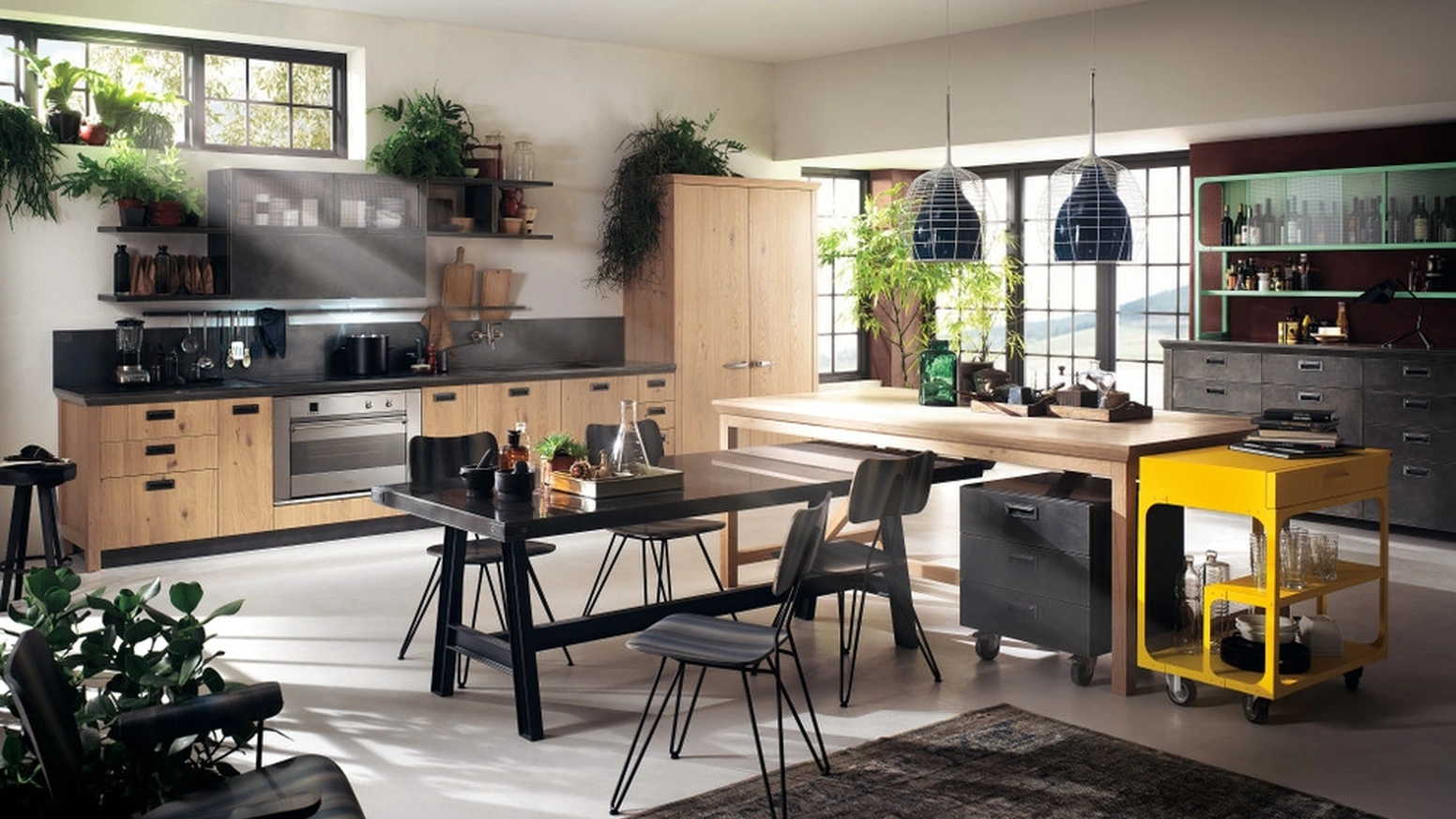 Sedia Overdyed in frassino verniciato di Scavolini