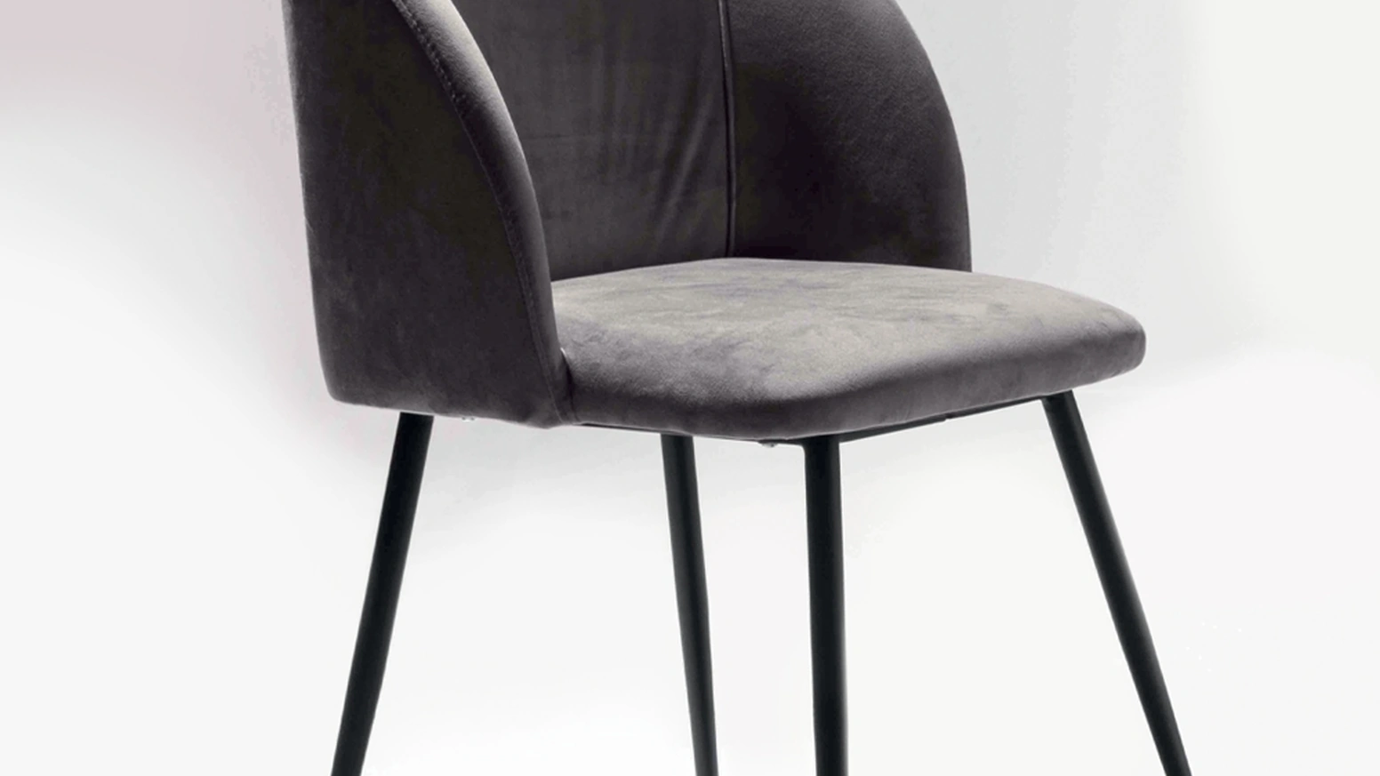 Sedia rivestita in velluto antimacchia Pigalle Uno Casa di La Seggiola