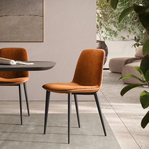 Sedia imbottita Sabrina di Scavolini