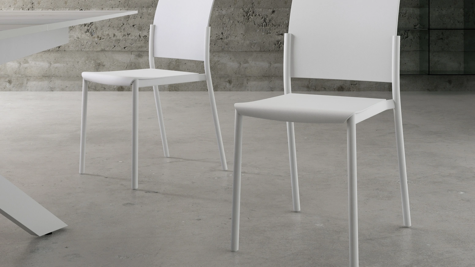 Sedia impilabile in polipropilene Venus di Stones