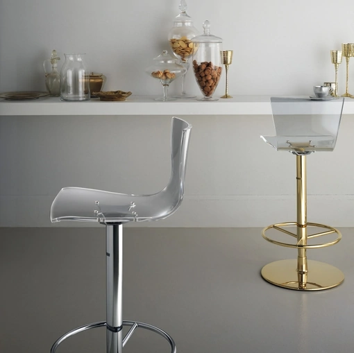Sgabello Deluxe in metacrilato trasparente di Scavolini