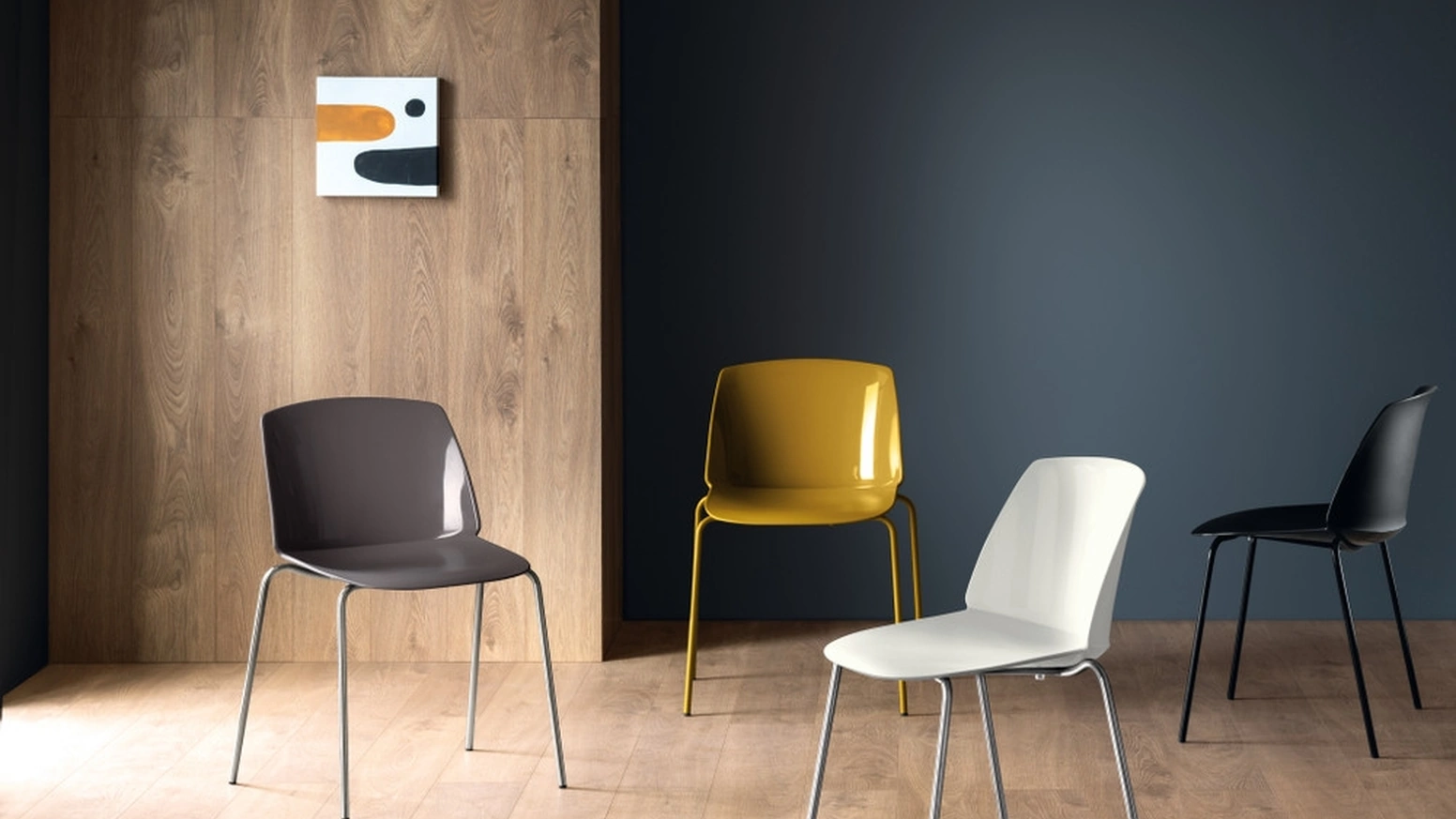 Sedia Sixties in polipropilene di Scavolini