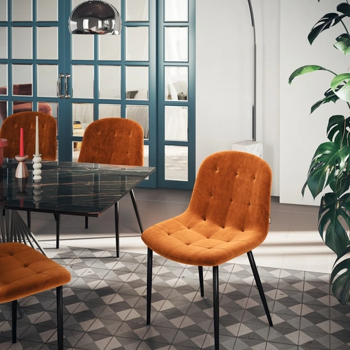 Sedia Soft in tessuto imbottito di Scavolini