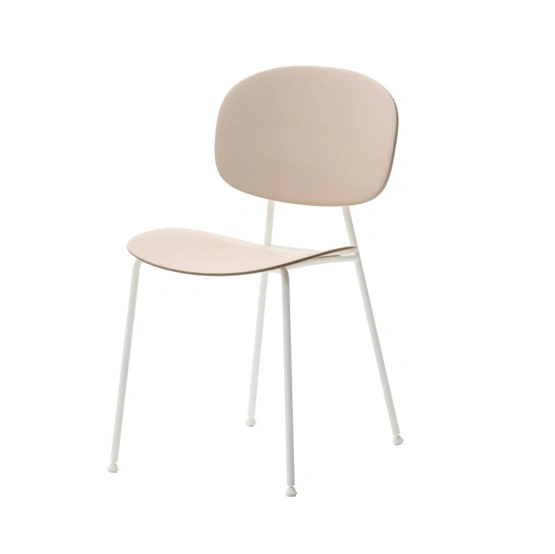 Sedia Tondina con seduta e schienale in polipropilene e base in metallo verniciato di Veneta Cucine