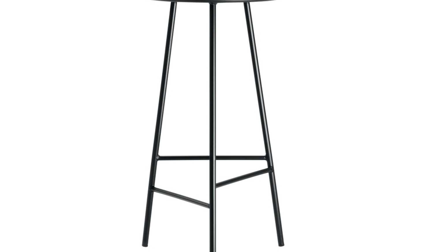 Sgabello Trinity in frassino laccato con struttura in metallo verniciato di Veneta Cucine