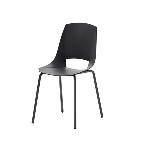 Sedia Flash in polipropilene con base in metallo verniciato di Veneta Cucine