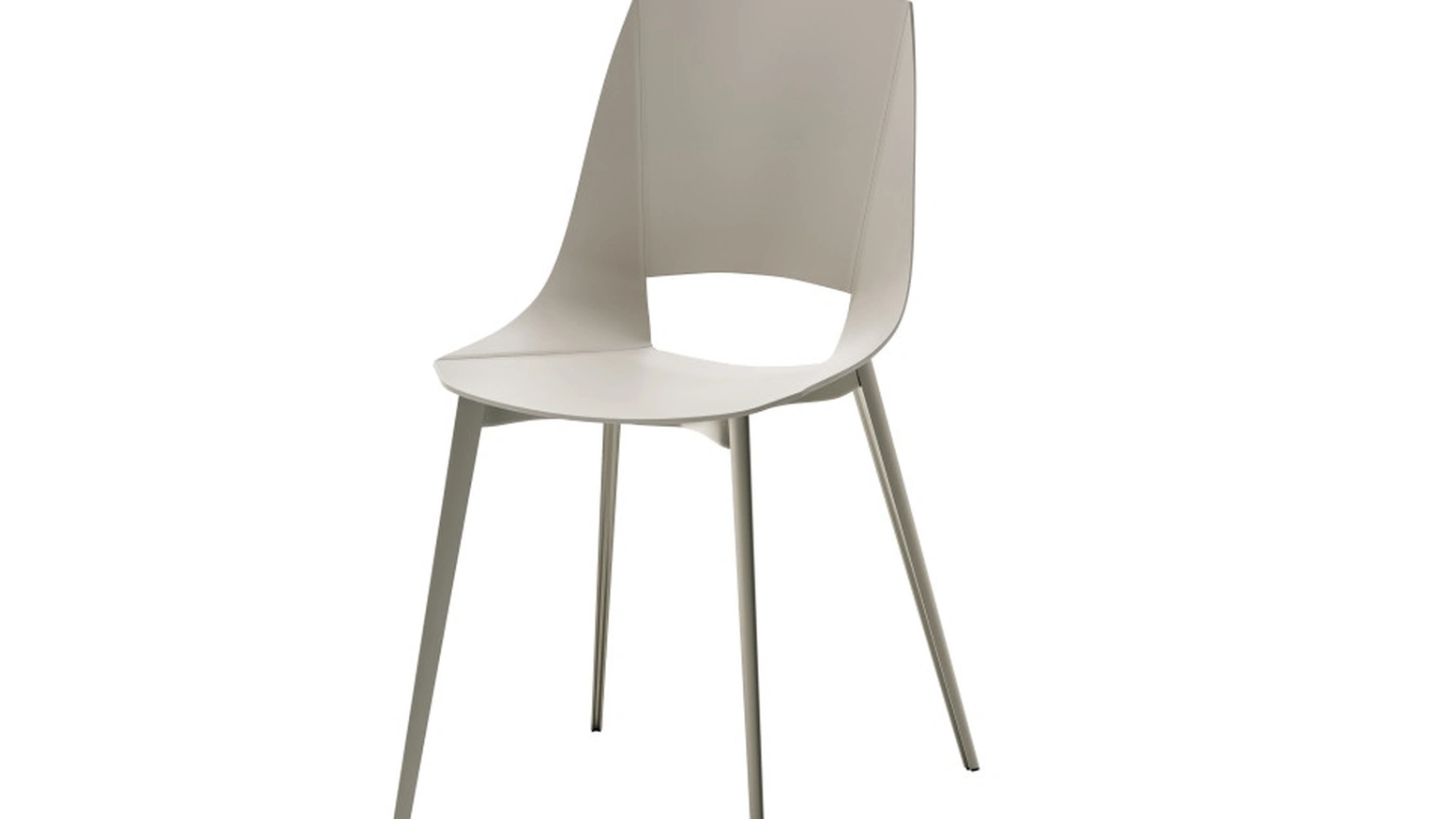 Sedia Flash in polipropilene con base in metallo verniciato di Veneta Cucine