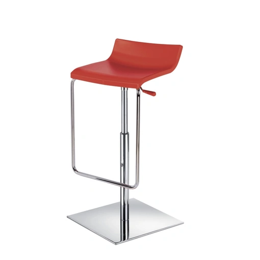 Sgabello girevole e regolabile Yoyo con scocca in tecnopolimero e base in metallo cromato di Veneta Cucine