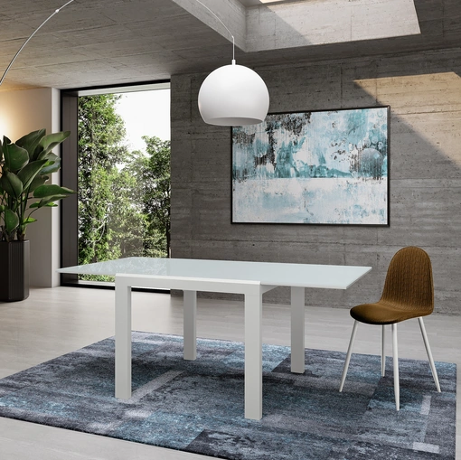 Tavolo allungabile con top in vetro Banner di Stones