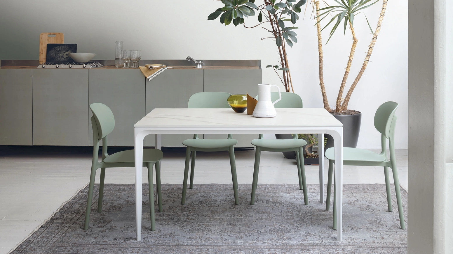 Tavolo in gres porcellanato Mercury di Target Point