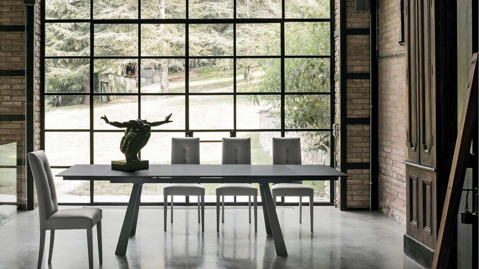 Tavolo allungabile Ponente in gres porcellanato di Target Point