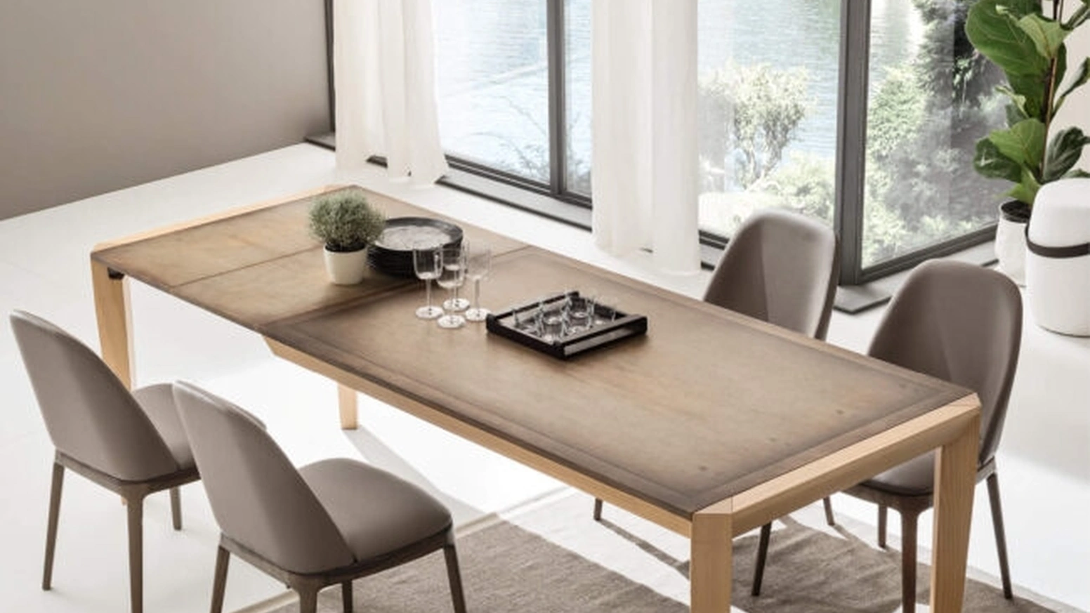 Tavolo allungabile Prisma in legno di Maronese