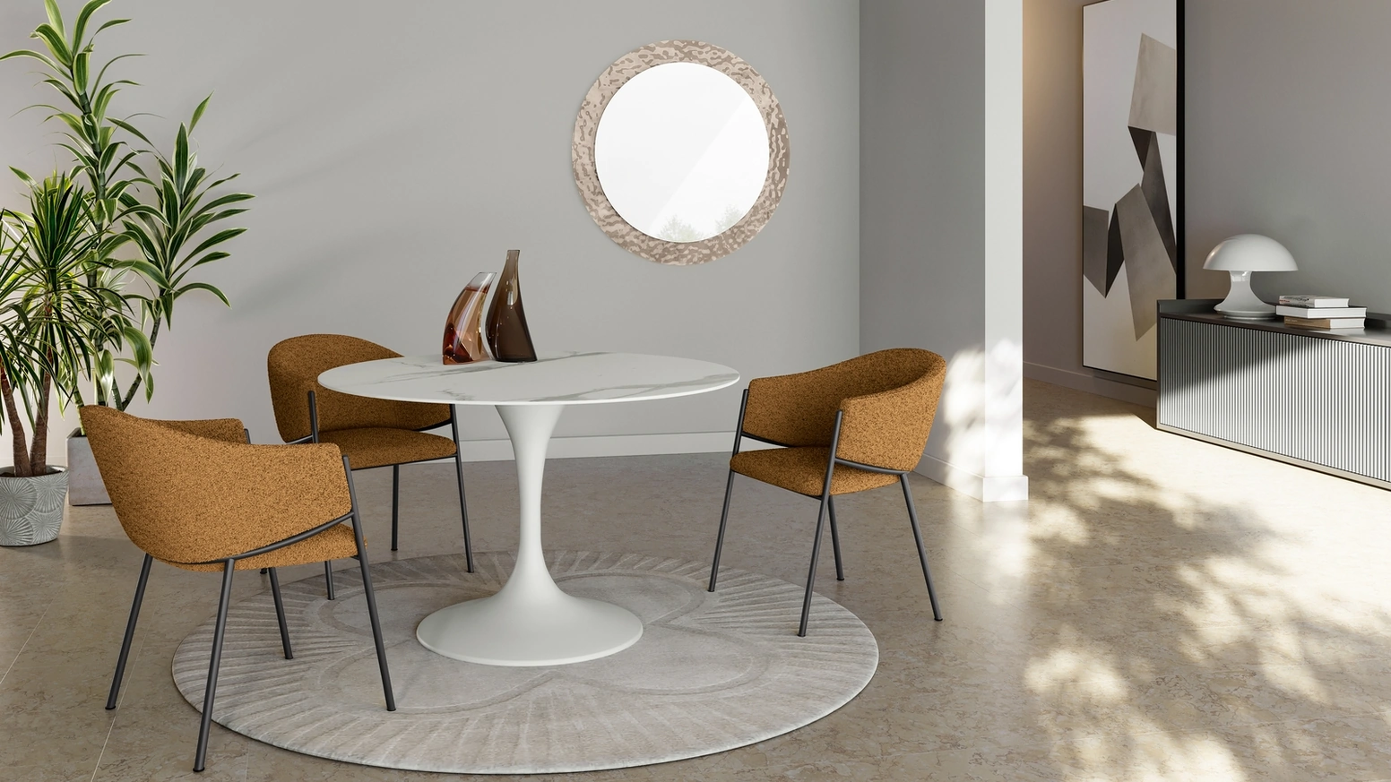 Tavolo rotondo Side di Stones