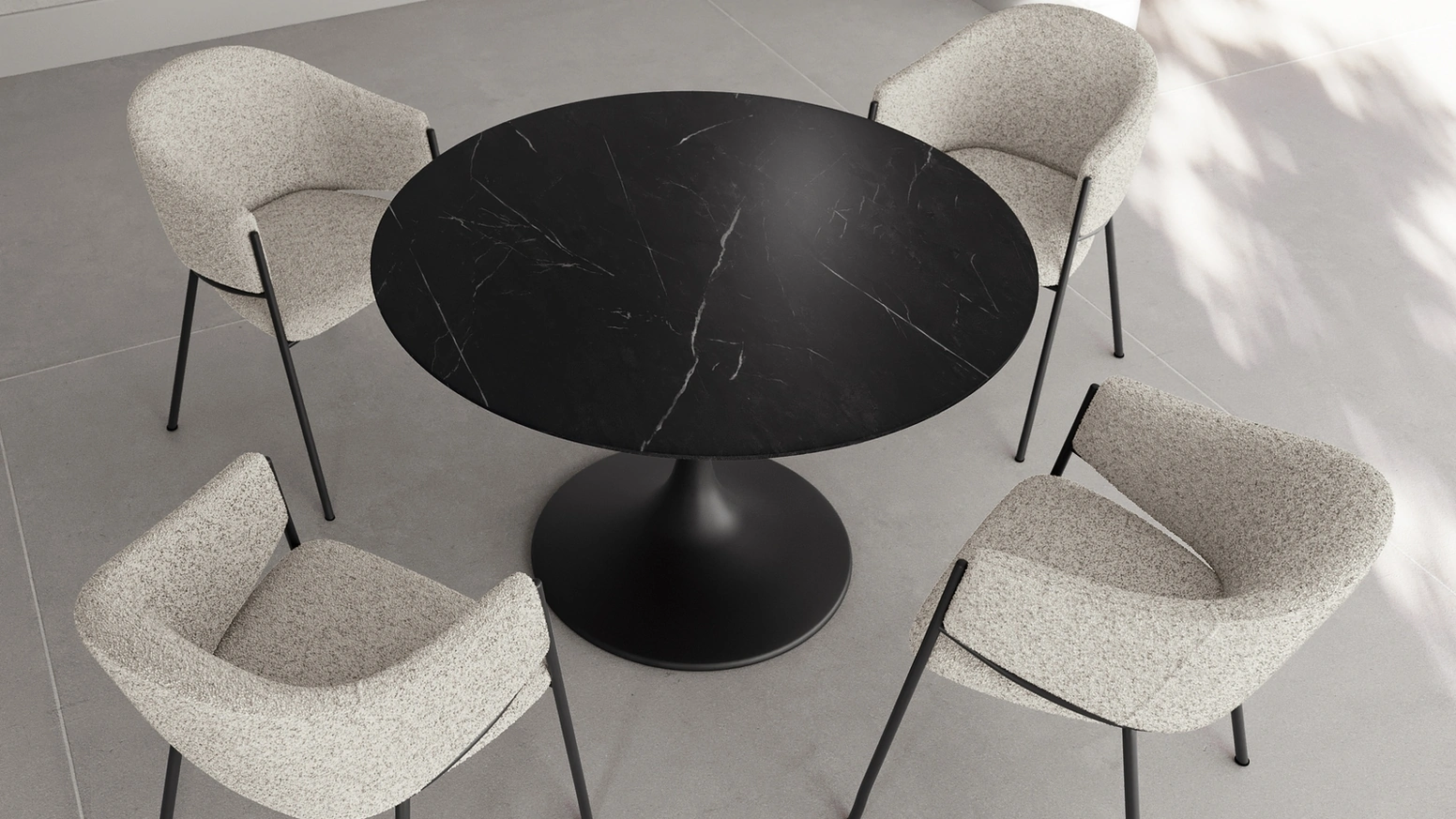 Tavolo rotondo Side di Stones