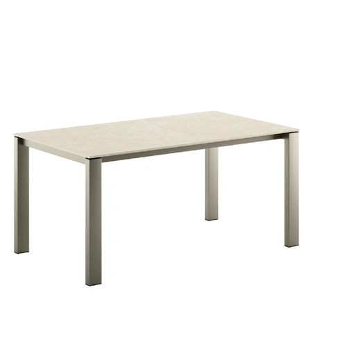 Tavolo allungabile Sinfonia Caranto con piano in ceramica e struttura in metallo di Veneta Cucine