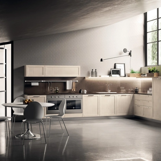 Cucina Moderna Carattere 12 in Frassino Avorio di Scavolini