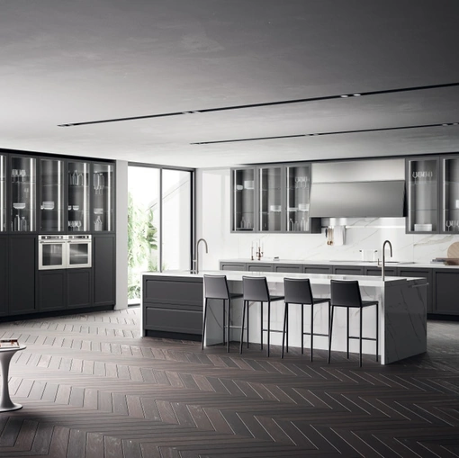 Cucina Moderna Carattere 08 Grigio Ferro di Scavolini
