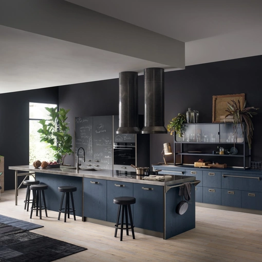 Cucina Moderna Diesel get Together 08 Kitchen in Blue di Scavolini