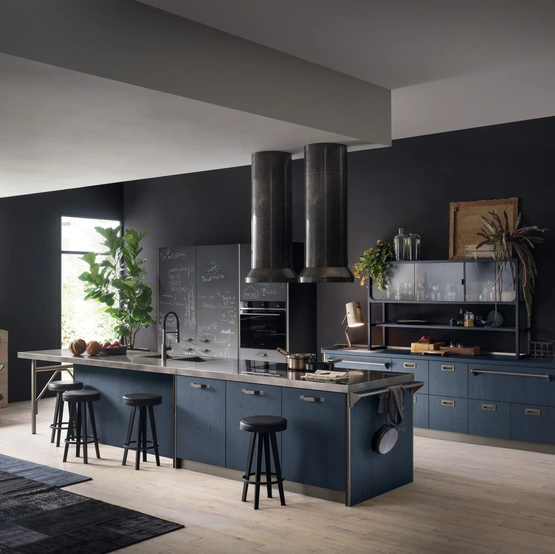 Cucina Moderna Diesel get Together 08 Kitchen in Blue di Scavolini
