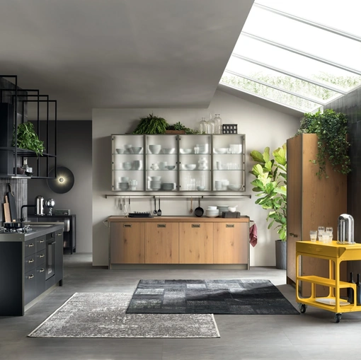 Cucina Moderna Diesel get Together 07 Ruxe Wood Gradient di Scavolini