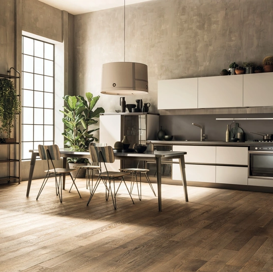 Cucina Moderna Diesel Open Workshop 11 in decorativo Soft Beige di Scavolini