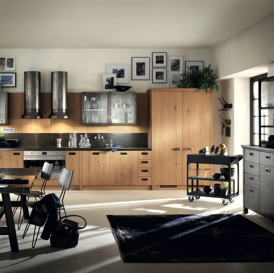 Cucina Moderna Diesel Social Kitchen 07 in Ruxe Wood di Scavolini