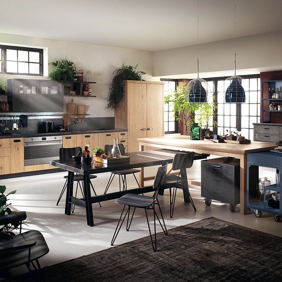 Cucina Moderna Diesel Social Kitchen 01 in Rovere Nodato di Scavolini