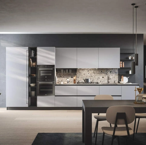 Cucina Moderna lineare Domino Composizione 09 di Prima Cucine
