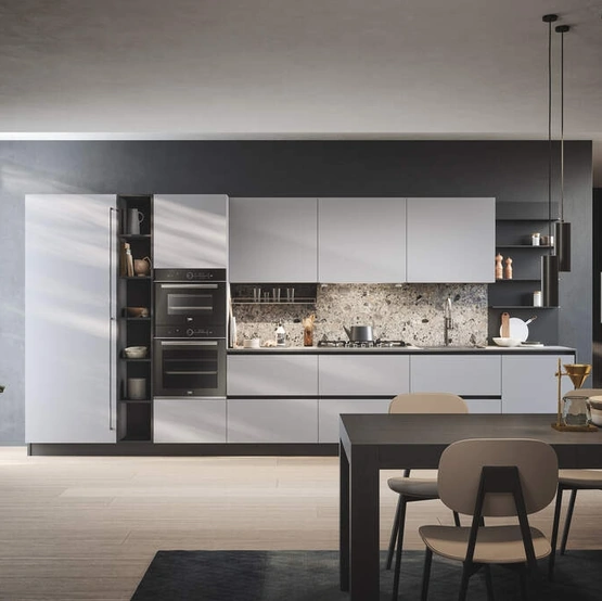 Cucina Moderna lineare Domino Composizione 09 di Prima Cucine