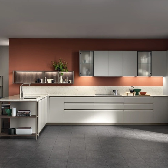 Cucina Moderna Formalia 05 in PET Pioggia di Scavolini