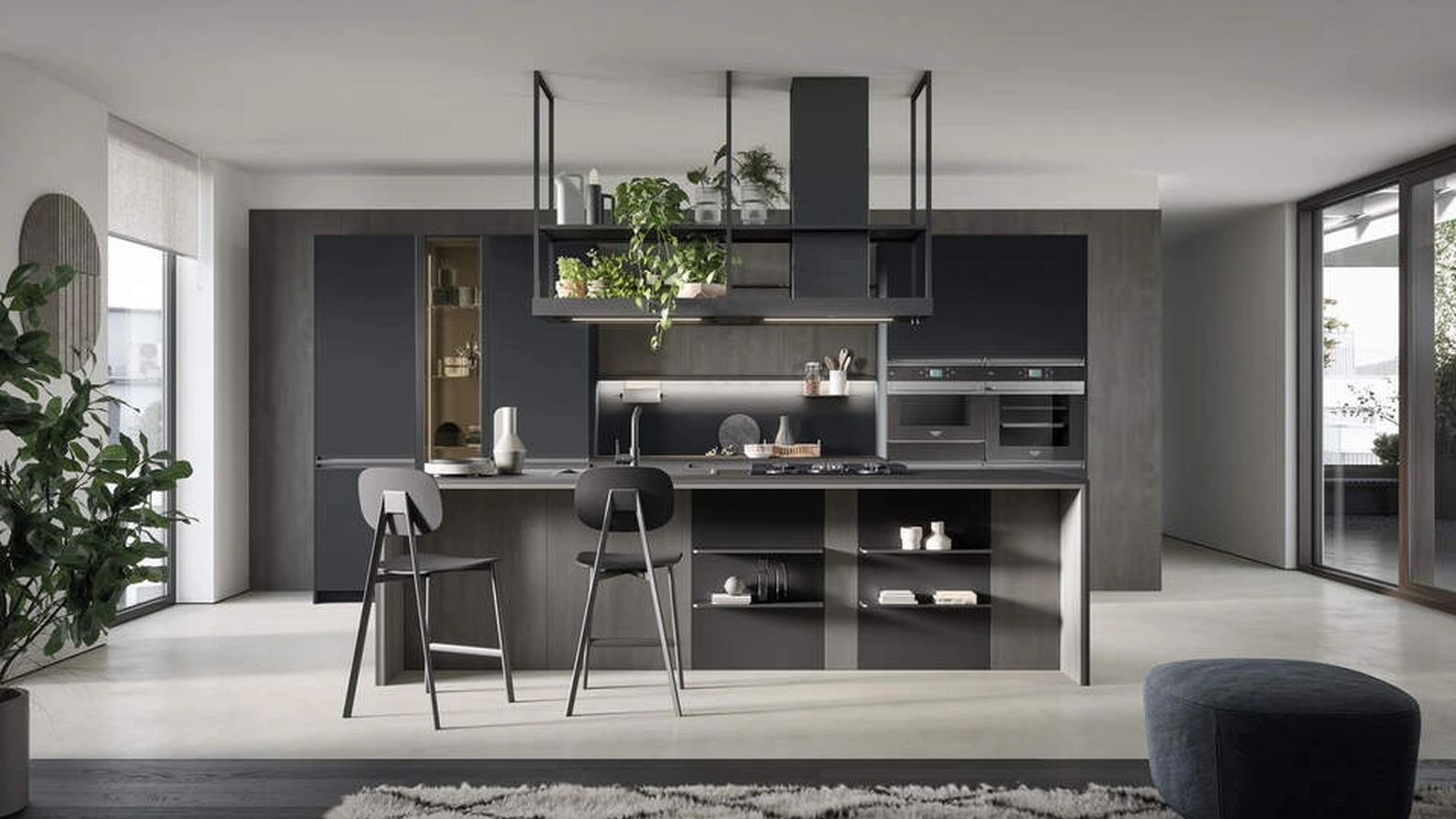 Cucina Moderna con isola Hera Composizione 06 di Prima Cucine
