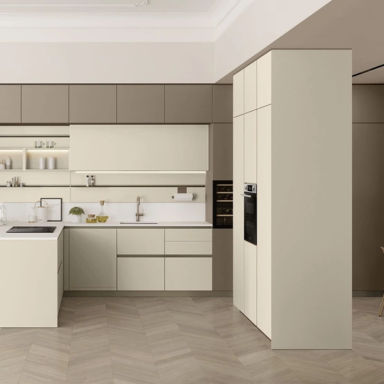 Cucina Moderna con penisola Lounge 03 di Veneta Cucine