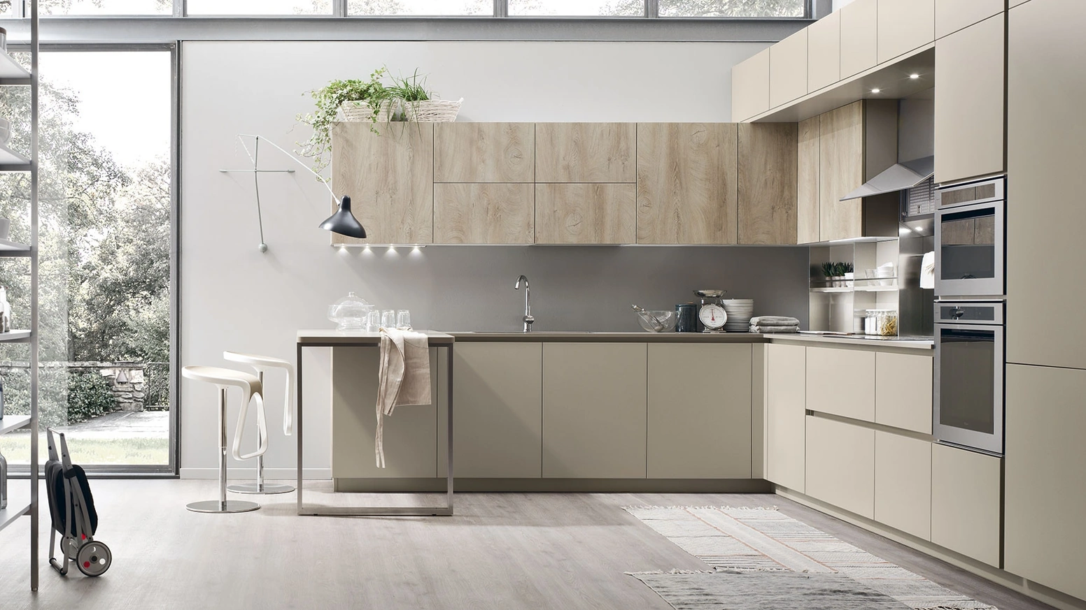 Cucina Moderna angolare Lounge 12 di Veneta Cucine