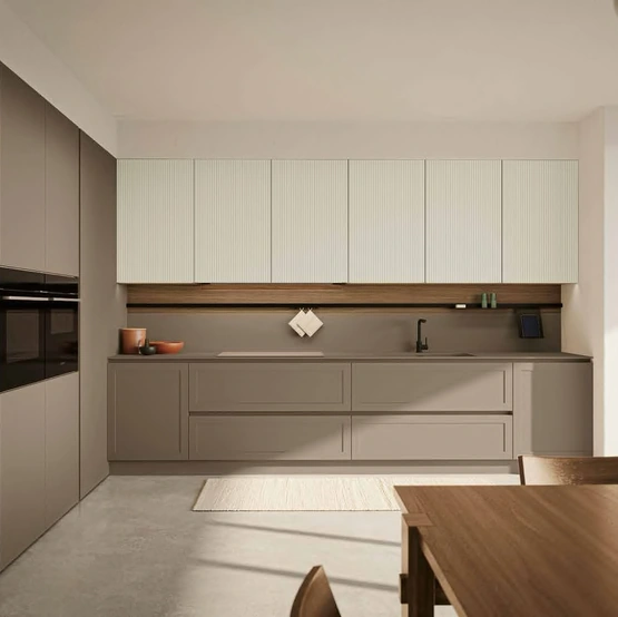 Cucina Moderna angolare laccata MK03 di Gentili Cucine
