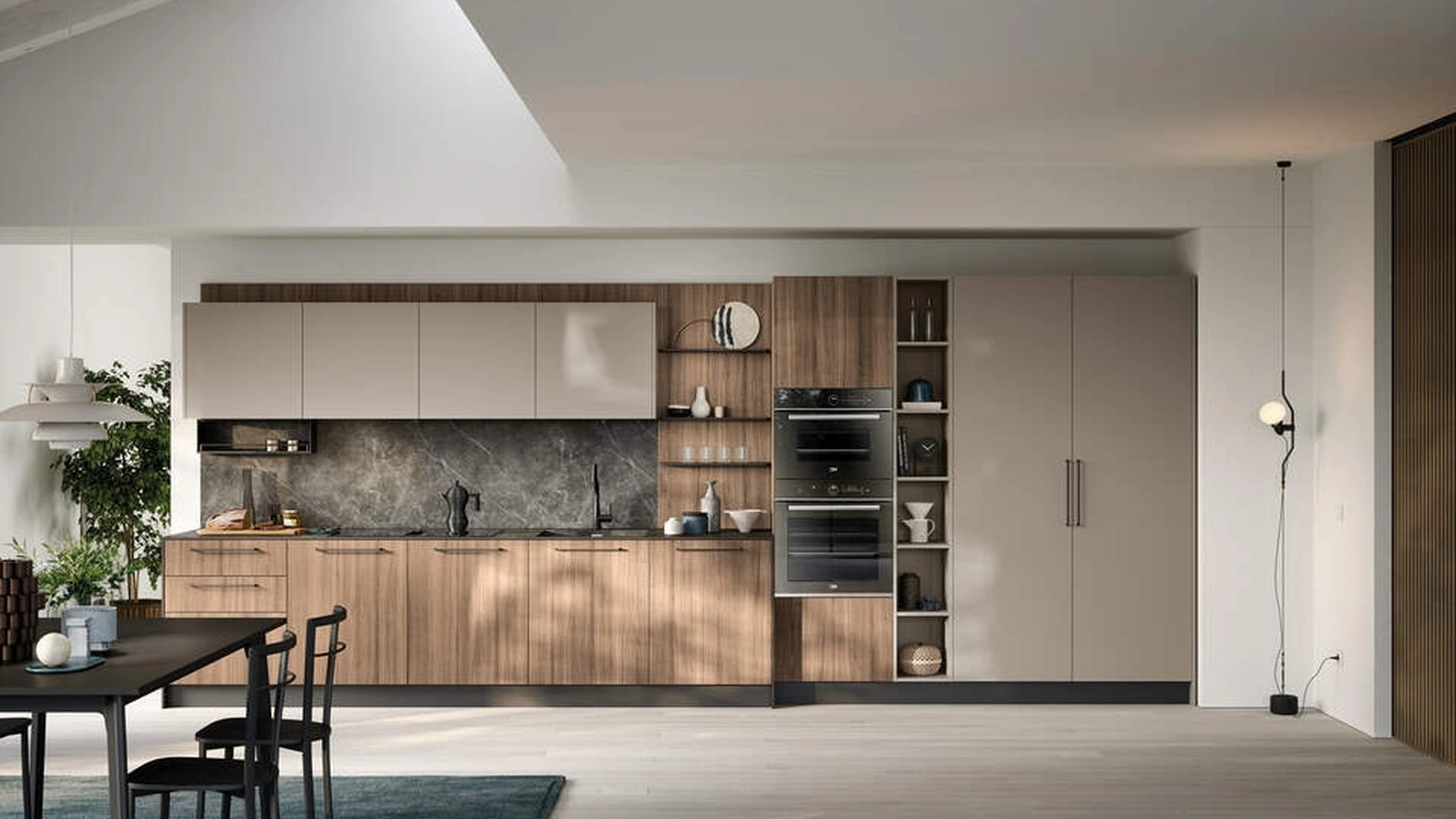Cucina Moderna lineare Domino Composizione 01 di Prima Cucine