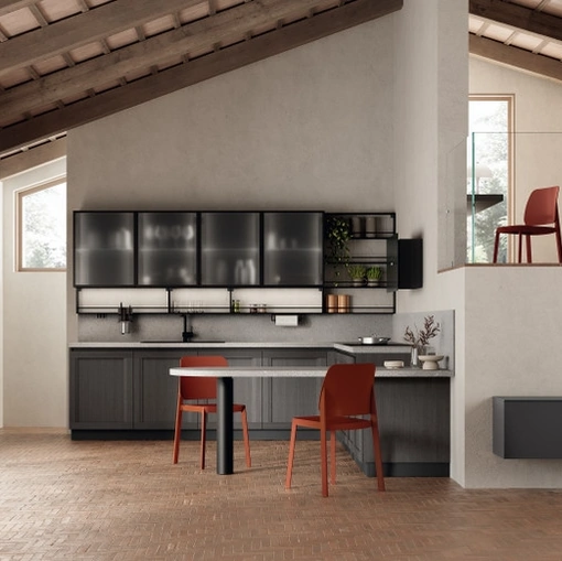 Cucina Moderna con penisola Regola 05 di Scavolini