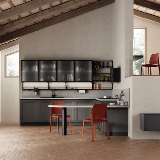 Cucina Moderna con penisola Regola 05 di Scavolini
