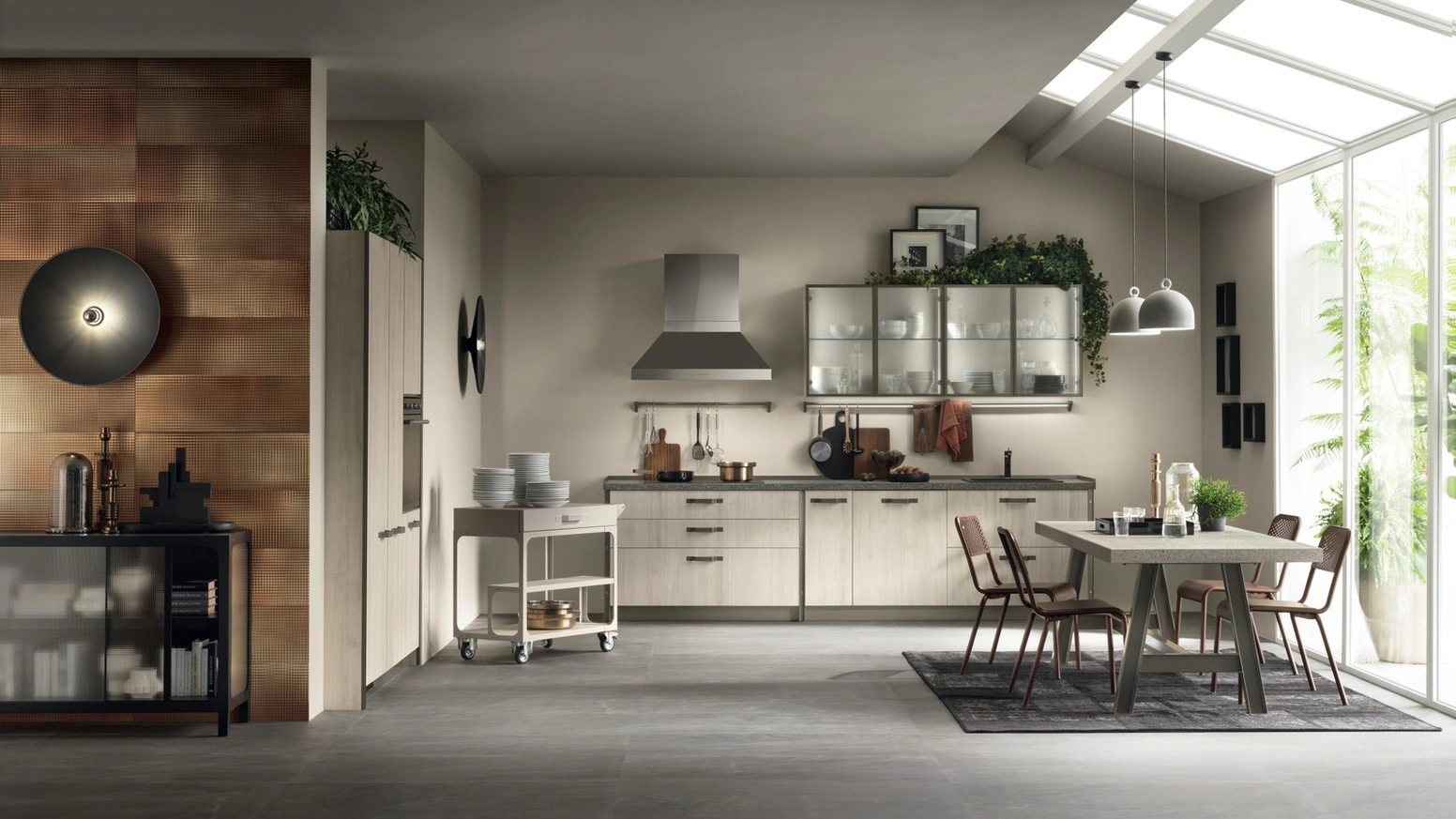 Cucina Moderna Diesel get Together 06 Bright Metropolitan di Scavolini