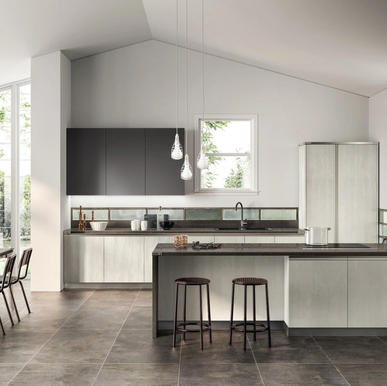 Cucina Diesel Open Workshop 05 Concrete Jersey di Scavolini