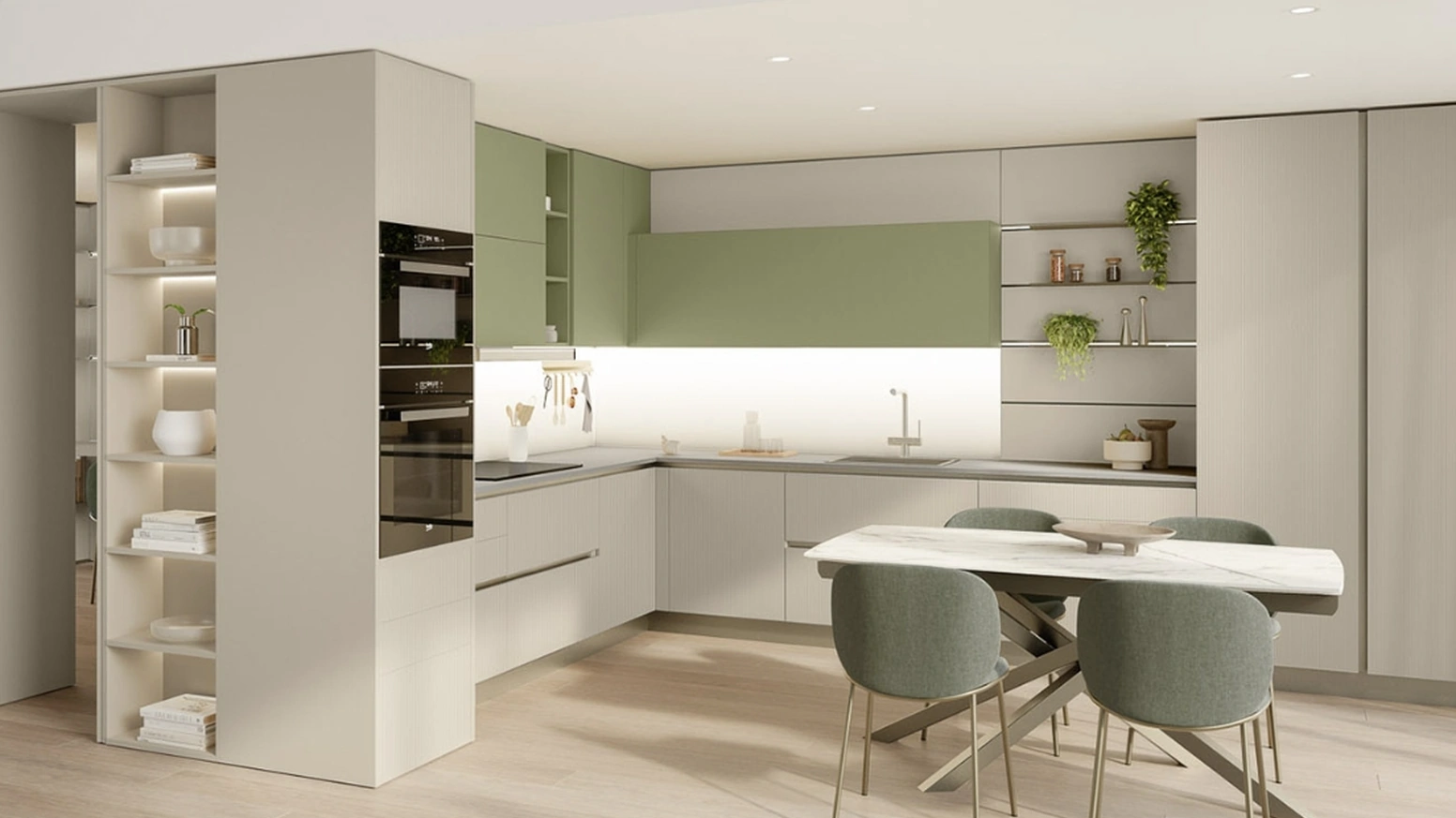 Cucina Moderna angolare Start-Time 01 di Veneta Cucine