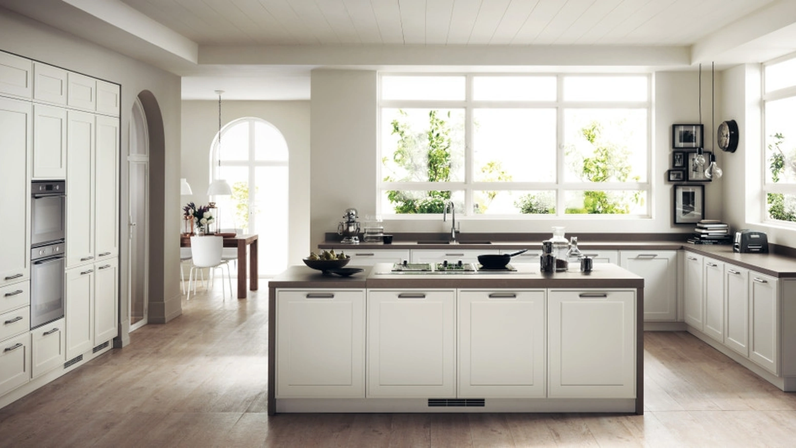 Cucina su misura Favilla 06 Bianco Prestige di Scavolini