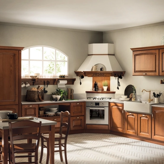 Cucina su misura Madeleine 03 in Castagno di Scavolini